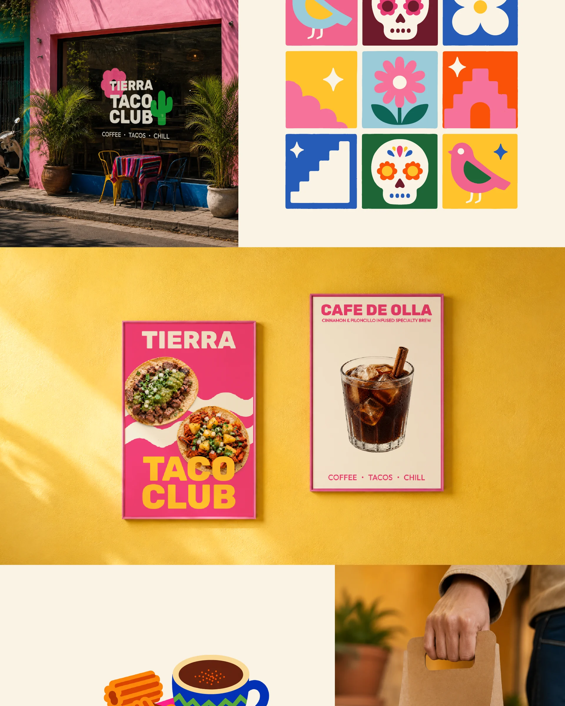 Tierra Taco Club brand identity case study