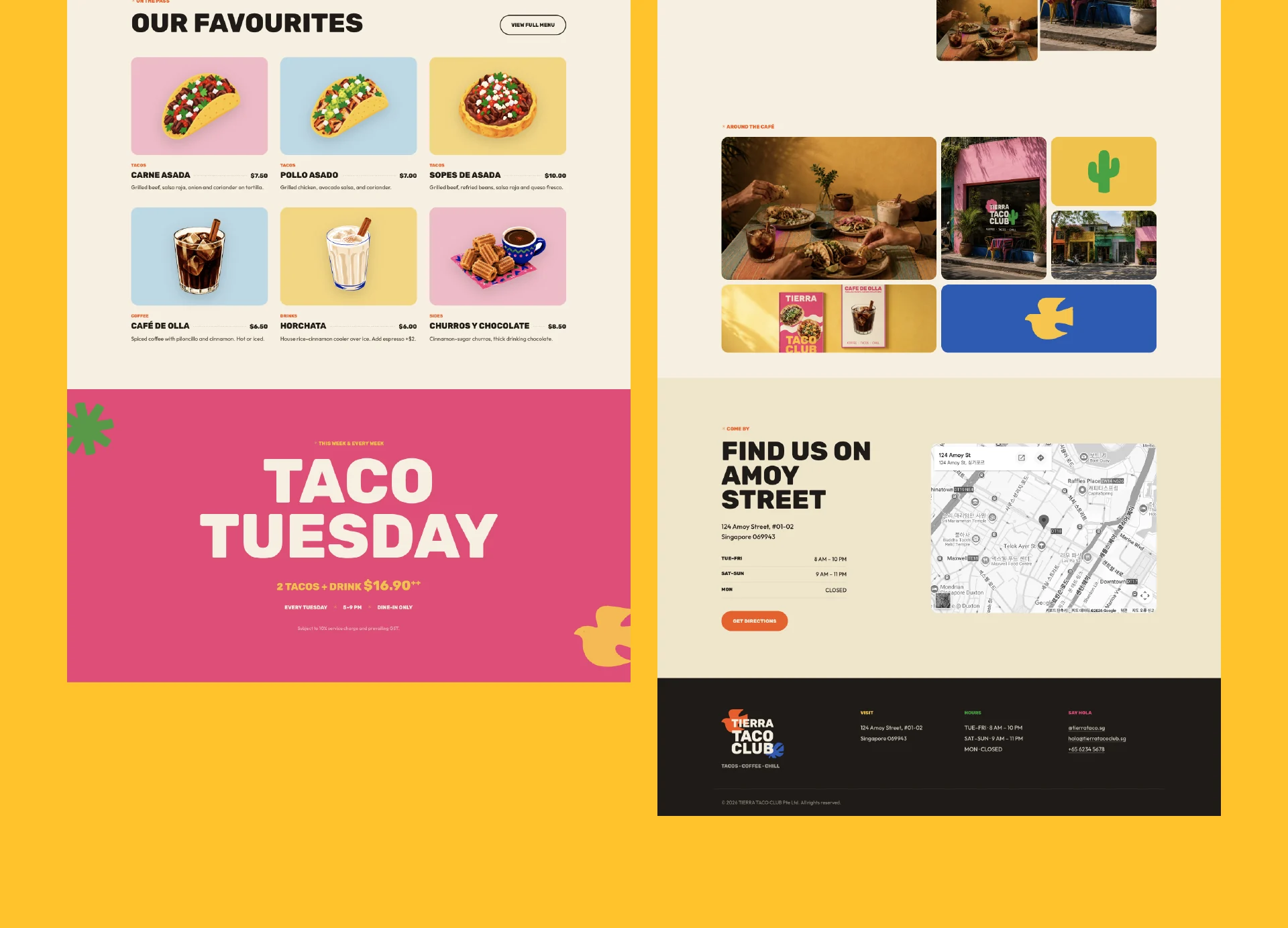 Tierra Taco Club brand identity case study